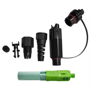 Low Price High Quality CaiLi SC APC Waterproof Fast Fiber Optic Connector for FTTH/FTTB/FTTX Networks Customized