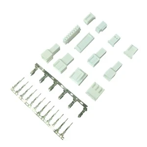 VH 2.54mm Male/Female Wire Crimp Terminal IP20 Nylon Connector Free Electrical Power 2P 3P 4P Phosphor Bronze Contact PCB