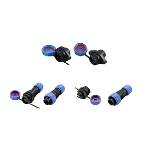 IP68 Waterproof High Quality Copper Gold Plating WEIPU SP Series Circular Cable Connector 6Pin SP17 SP13 SP16 SP21 SP11 Male