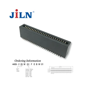 2.0mm Spacing Card Edge Connector Female 14.5mm High Type with Position 25P SMT Electronic Gold Finger Connector