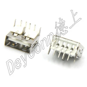 Hot Sale Automotive USB 3.0 SMT Stainless Steel 5V 2A Female Connector
