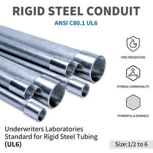 Hot Dip Rigid Intermediate Metal Conduit IMC Conduit Pipe Connector 1/2