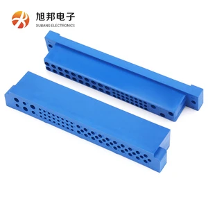 Customized 47 Position PBT Power Backplane Connector Housing Female Sockets Injection Molded Electronic Plastic Receptacle