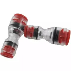 Fiber optical microduct push fit connector