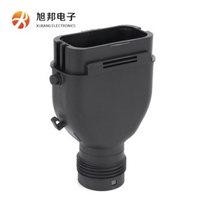 Waterproof Injection Molded PA6 Black 50mm Diameter Optical Fiber Connector for 5G Base Station Electronic Customized Size Logo