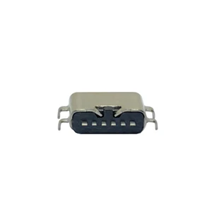 Dongguan OEM ODM manufacturer SMD 0.8mm 1.2mm 1.5mm mid mount female 6 pin USB Type C otg connector