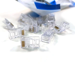 SENYE CABLE Cat6/Cat5e RJ45 Ethernet Crimp Connectors 100-Pack UTP Network Plug Made in China