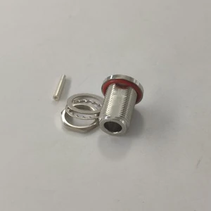 Low PIM IP68 Waterproof N Female Bulkhead Rf Coaxial Connector for RG402(.141