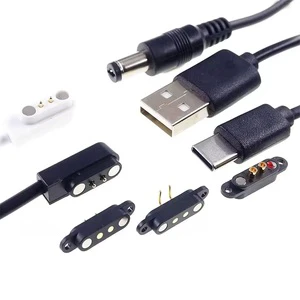 Wholesale Strong Magnetic Connector Pitch 2.8mm Lightweight Magnetic Pogo Pin Connector 2 Pin Usb Cable