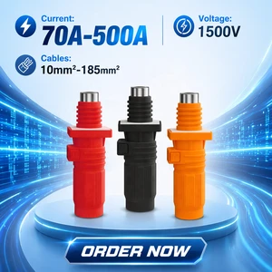 High Voltage 1500V Energy Storage Connector IP67 Waterproof Connector 70A-500A Battery Connector For Energy Storage System