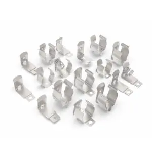 Custom Nickel Plated Metal Touch Spring D Battery Clip Holder Contact Power Supplies Accessory