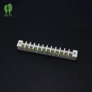 Custom 12 Way Steatite Ceramic Terminal Block 12p Porcelain Connector Block