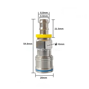 DN03 UQD Series Liquid Cooling Connectors High Flow Low Pressure Drop Quick Release