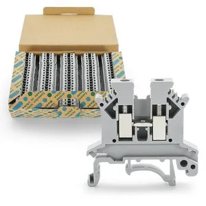 Kton Copper Alloy Terminal UK2 5B Series 2-Pole 21-30 Contacts Terminal Block Screw 2.5mm2 DIN Rail Feed Through 800V 32A