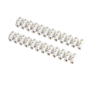 High Current Double Row Terminals Straight Strip Screw Terminal Block Nylon PA66 Terminal Blocks