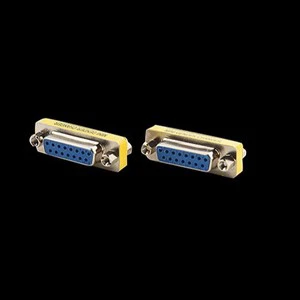 DB15 15pin 2 Row Female to Female Serial Port Connector D-Sub COM CONNECTORS 15 pin 15p Mini Gender Changer Adapter