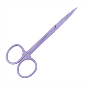 Beauty Manicure Scissors Curved Stainless Steel Steel Handle Sharp Tip Foldable Right-Handed Durable Nail Care Tool for Adults