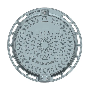 Customized Square Ductile Cast Iron Manhole Cover Frame Gratings EN124 A15/B125/C250/D400/E600/F900 Fabrication Services