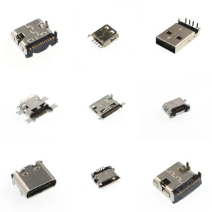 Mini Micro USB Female SMT a B C Type Connector for Mobile Charging Port