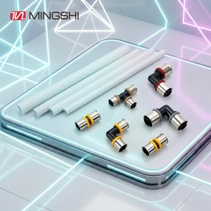 Plumbing Multilayer Pipe Equal Elbow Tee Hot Melting Forged 20mm Square Head PPSU Fitting