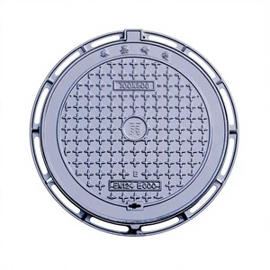 Ductile Iron Heavy-Duty Manhole Cover Round & Square Shapes for Rainwater and Sewage Sandwell Cover EN124