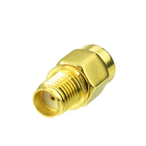 Jack Straight RF Adapter Coaxial Connector RP-SMA Male Plug to SMA Female Brass or Customized