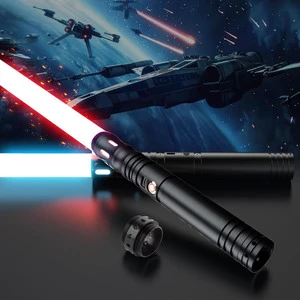 Star the Wars LED Lightsaber Fluorescent Battle Glitter Stick Outdoor Planet Space Metal Hilt Sword Heavy Dueling Light-Up Toys