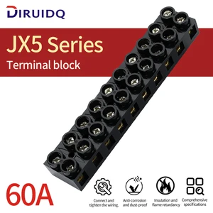 JX5 Series Terminal Block JX5-6002 JX5-6003 JX5-6004 JX5-6005 JX5-6007 JX5-6010 Terminal Post High Current Terminal Block