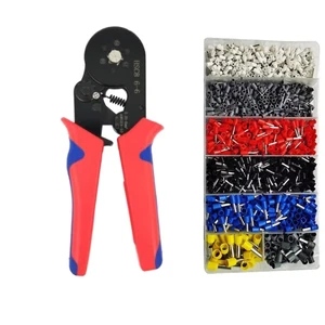 VE Copper Tin Plated Industrial Wire Terminals (AWG 22-10) Tubular Insulated Terminal Connector Kit Pin-Type Ends Terminals