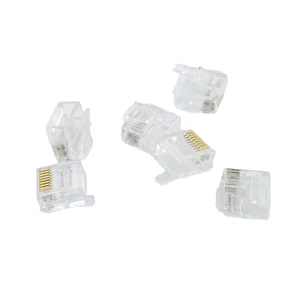 Direct 8-Port P8c Jack with Power Pins Through Hole Phosphor Bronze Network Crystal Head Ethernet Connectors Product