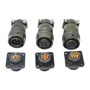 MIL-DTL-26482 MS3116F MS3116E Aerospace IP67 Waterproof Male Female Size 12 Plug Socket Power Bayonet Locking Connectors