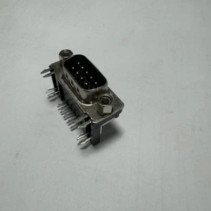 D-Sub Series Right Angle Male Adapter Plate Lock Copper Pin Gold-Plated Stainless Steel Pitch 2.84*2.77mm Computer Peripheral