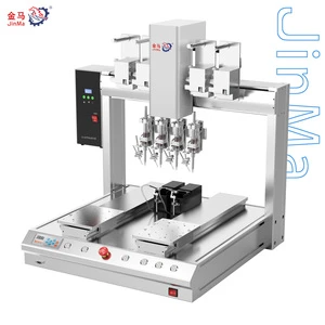 Dual Station 4-Head Automatic Soldering Robot Automotive Electronics Connector Sensor Wire Harness Welding