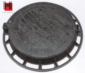 Modern Anti-Slip Nodular Cast Iron Manhole Lid Anti-Theft Anti-Corrosion Environmental Friendly Sewer Cover Square/Round Highway