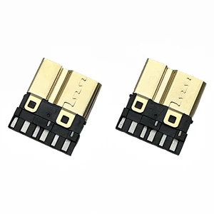 Micro USB 3.0 Gold Plated Housing Black Connector Box
