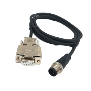 M12 8 Pin Male To DB9 Female Automotive Adapter Connector Cable