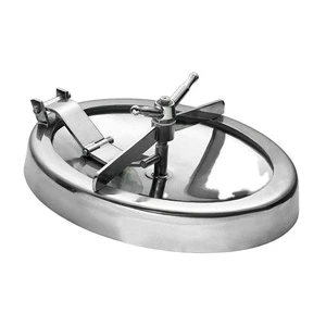 Sanitary Stainless Steel Oval Inward Manhole Cover