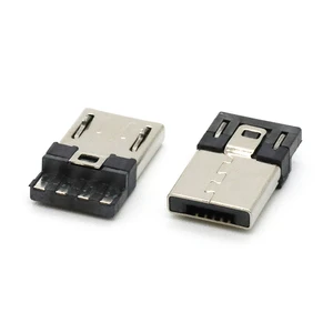 USB 2.0 A Connector Faster Charging Vertical 5Pin Micro USB 2.0 Type A Male Connector