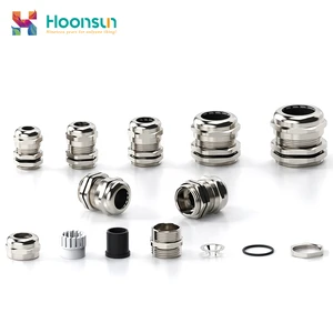 IP68 Rated CE Certified Brass Multiple Hole Insert Low Voltage Cable Gland M12-X1.5-M63-X1.5 Size Outdoor Metal Conduit Sealing