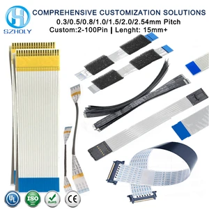 Awm 2896 80c Vw-1 FFC FPC Flat Flexible Cable 0.5MM 4 6 8 10 12 14 16 20 22 24 26 28 30 34 38 40 45 50 54 60 68 80 96 Pin