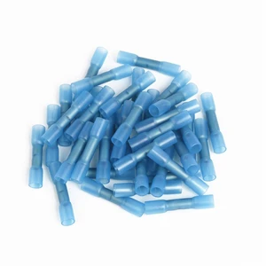 AWG16-14 Heat Shrink Butt Wire Connectors Anti-Corrosion Blue Heat Shrink Crimp Terminal Wire Connector