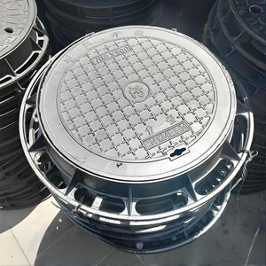 ZHENHAN Ductile Iron Manhole Ring and Cover Sets EN124 B125 C250 Standard Black High Quality & Durable Supplied Directly