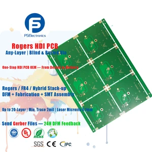 High Frequency PCB Rogers Material OEM One-Stop Fabrication DFM Consultation & PCB Manufacturing Quick Turn Prototype