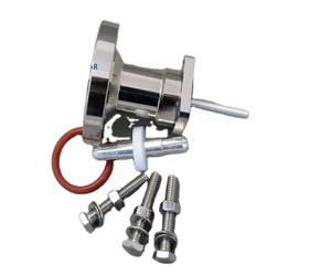 7/8'' EIA Flange 32mmSQ Panel Mount RF Coaxial Connector with 25mm M*5 Thread