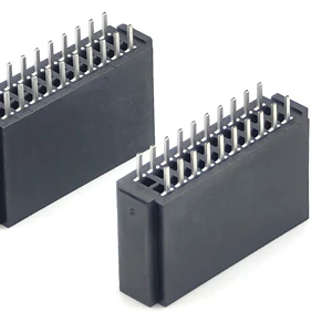 2.54mm Pitch DIN EDGE CARD SLOT Connector Copper Contact Straight H16.4mm PC3.5 2*10P