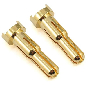 4mm and 5mm Common Fit Banana Bullet Plug Universal Male Gold Plated Spring Connector Low Profile for RC Parts