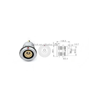 B Series Coaxial Dual-socket Aviation Connector 1 Coaxial 6 Current Dual-socket Connector 2B6+1 Coaxial Socket