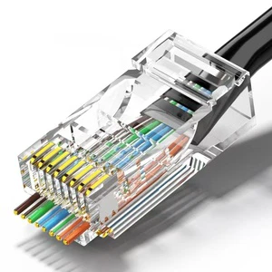 GIET Cat6 RJ45 Modular Plug 8P8C Network Connector Ethernet Crystal Head for LAN Patch Cable UTP Connector