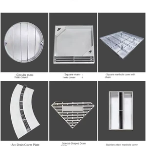Heavy Duty Durable Stainless Steel Recessed Manhole Cover with Zinc Coating Modern Design for Floor Applications