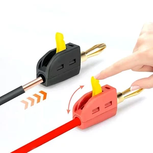 4mm Banana Plug High Current Quick Connect Gold-plated Banana Connector 32A Electrical test